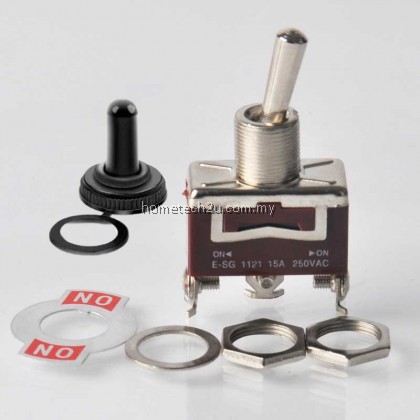 Heavy Duty Rocker Toggle Switch 15A 250V 20A 125V SPST 2 Pin ON/OFF ...