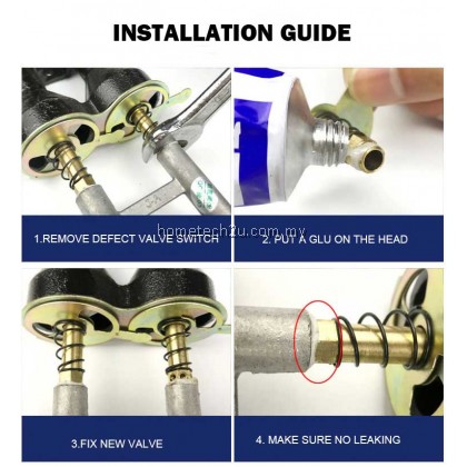 1 Pair Gas Stove Liquefied Auto Ignition Valve Accessories Burner Replacement Assembly Switch Accessories embedded stove wing valve spare parts