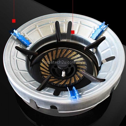 Kaki Dapur Gas Steel Kitchen Windproof Gas Stove Cover Ring Wind Reducer Pot Holder Kaki Dapur Gas Steel Kitchen Windproof Gas Stove Cover Ring Wind Reducer Pot Holder