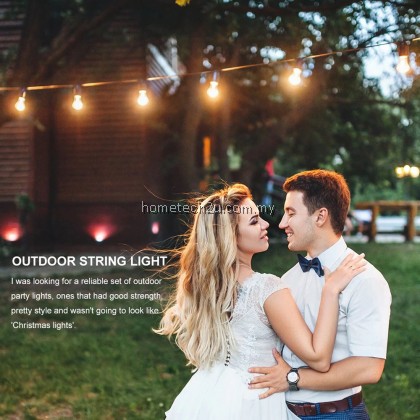 10M Waterproof Outdoor LED String Lights Commercial Grade E27 Bulbs Street Garden party String Lights Lampu Pasar Malam 10M Waterproof Outdoor LED String Lights Commercial Grade E27 Bulbs Street Garden party String Lights Lampu Pasar Malam