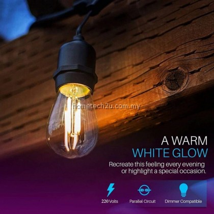 10M Waterproof Outdoor LED String Lights Commercial Grade E27 Bulbs Street Garden party String Lights Lampu Pasar Malam 10M Waterproof Outdoor LED String Lights Commercial Grade E27 Bulbs Street Garden party String Lights Lampu Pasar Malam
