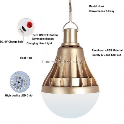 MINLITE (110W) Superbright USB Rechargeable LED Emergency Pasar Malam Light Lamp Bulb ML-2899 MINLITE (110W) Superbright USB Rechargeable LED Emergency Pasar Malam Light Lamp Bulb ML-2899