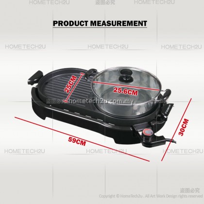 Faber Electric Grill and Steamboat FBQ PARTY GRILL 899 2 in 1 Electric Grill and Steamboat