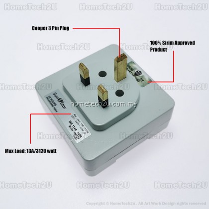 Sunstar 13A 24 Hours Analog Plug In Timer Switch (Sirim Approved) Sunstar 13A 24 Hours Analog Plug In Timer Switch (Sirim Approved)