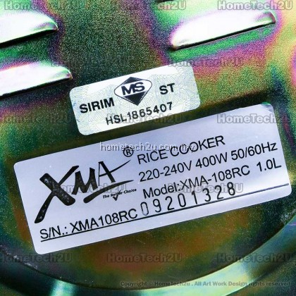 XMA 7cup 1.0Liter Rice Cooker Periuk Nasi XMA-108RC (Sirim Approved) XMA 7cup 1.0Liter Rice Cooker Periuk Nasi XMA-108RC (Sirim Approved)
