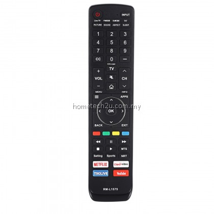 RM-L1575 Universal for HISENSE LCD LED Smart TV Remote Control RM-L1575 Universal for HISENSE LCD LED Smart TV Remote Control