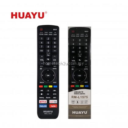 RM-L1575 Universal for HISENSE LCD LED Smart TV Remote Control RM-L1575 Universal for HISENSE LCD LED Smart TV Remote Control