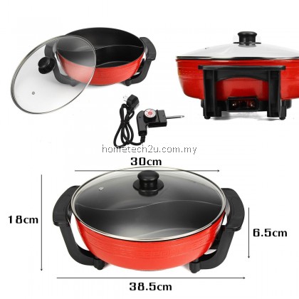 Steamboat Pot 1300W 220V Electric Hot Pot double Soup pots Shabu Cookware Kitchen indoor Smokeless Pots Non Stick Induction Cookers 6L Steamboat Pot 1300W 220V Electric Hot Pot double Soup pots Shabu Cookware Kitchen indoor Smokeless Pots Non Stick Induction Cookers 6L