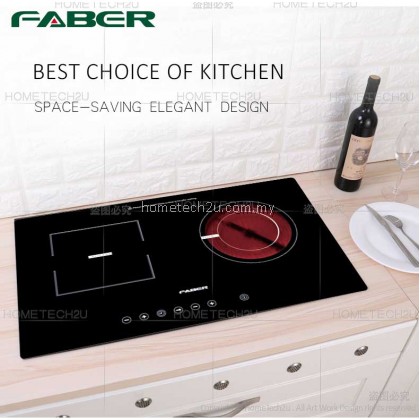 FABER Double-burner Electric Cooktop 1800W + 1300W Built in Hob Ceramic & Induction Cooker w SCHOTT CERAN Glass FABER Double-burner Electric Cooktop 1800W + 1300W Built in Hob Ceramic & Induction Cooker w SCHOTT CERAN Glass