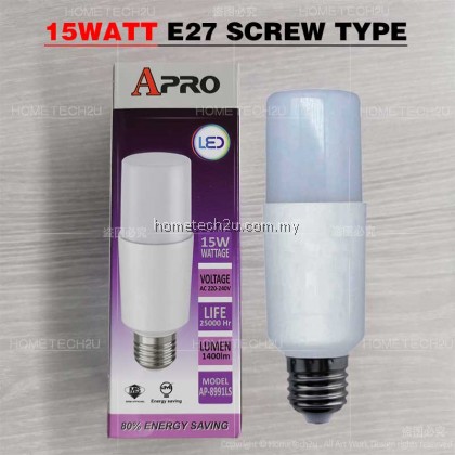 APRO 10W 15W LED STICK BULB BC22 E27 PLC LED BULB LAMP SCREW PIN DOWNLIGHT WHITE DAYLIGHT 6500K APRO 10W 15W LED STICK BULB BC22 E27 PLC LED BULB LAMP SCREW PIN DOWNLIGHT WHITE DAYLIGHT 6500K