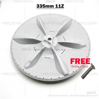 Midea Washing Machine Pulsator Dia:335mm / 375mm 11z FREE Screw Midea Washing Machine Pulsator Dia:335mm / 375mm 11z FREE Screw