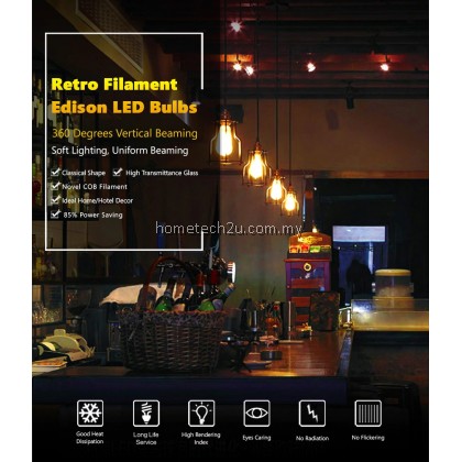 Antique ST64 LED E27 Bulb Retro Lamp Decorative Bulb 4W 8W LED Light E27 Edison Light For Cafe Coffee Shop Antique ST64 LED E27 Bulb Retro Lamp Decorative Bulb 4W 8W LED Light E27 Edison Light For Cafe Coffee Shop