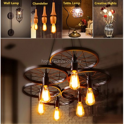 Antique ST64 LED E27 Bulb Retro Lamp Decorative Bulb 4W 8W LED Light E27 Edison Light For Cafe Coffee Shop Antique ST64 LED E27 Bulb Retro Lamp Decorative Bulb 4W 8W LED Light E27 Edison Light For Cafe Coffee Shop