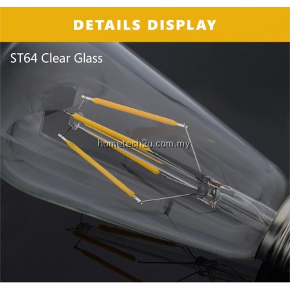 Antique ST64 LED E27 Bulb Retro Lamp Decorative Bulb 4W 8W LED Light E27 Edison Light For Cafe Coffee Shop Antique ST64 LED E27 Bulb Retro Lamp Decorative Bulb 4W 8W LED Light E27 Edison Light For Cafe Coffee Shop