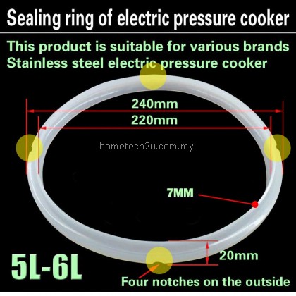 Electric Pressure Cooker Gasket Seal Ring Pressure Cooker Accessories Silicone Ring Pressure Cooker Pot Ring 2L 2.5L 2.8L 3L 4L 5L 6L Electric Pressure Cooker Gasket Seal Ring Pressure Cooker Accessories Silicone Ring Pressure Cooker Pot Ring 2L 2.5L 2.8L 3L 4L 5L 6L