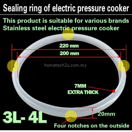 Electric Pressure Cooker Gasket Seal Ring Pressure Cooker Accessories Silicone Ring Pressure Cooker Pot Ring 2L 2.5L 2.8L 3L 4L 5L 6L Electric Pressure Cooker Gasket Seal Ring Pressure Cooker Accessories Silicone Ring Pressure Cooker Pot Ring 2L 2.5L 2.8L 3L 4L 5L 6L