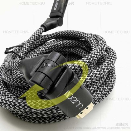 DENN HDMI 1.4V HDMI Cable 4K Full HD with Rotating Angle 3M 180° Rotating Angle Plug 24k Gold Plate DENN HDMI 1.4V HDMI Cable 4K Full HD with Rotating Angle 3M 180° Rotating Angle Plug 24k Gold Plate