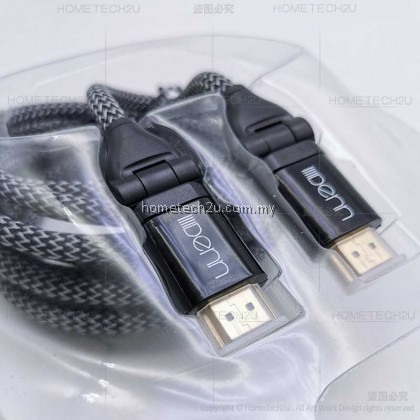 DENN HDMI 1.4V HDMI Cable 4K Full HD with Rotating Angle 3M 180° Rotating Angle Plug 24k Gold Plate DENN HDMI 1.4V HDMI Cable 4K Full HD with Rotating Angle 3M 180° Rotating Angle Plug 24k Gold Plate