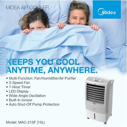 Midea Air Cooler Penyejuk Udara 15L with Remote Control MAC-120AR MAC-215F INCLUEDED 2 x Ice Pack