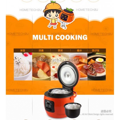 Midea 0.6L 0.8L Portable Mini Rice Cooker with Porridge Function MB-07WG MB-07OB MR-CM06SB MR-CM06SC Midea 0.6L 0.8L Portable Mini Rice Cooker with Porridge Function MB-07WG MB-07OB MR-CM06SB MR-CM06SC