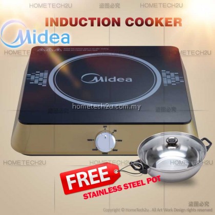 Midea 1600W Induction Cooker C16-RTY1619 / C16-RTY1619-GL / C16-RTY1619-BK (FOC Stainless Steel Pot) Midea 1600W Induction Cooker C16-RTY1619 / C16-RTY1619-GL / C16-RTY1619-BK (FOC Stainless Steel Pot)