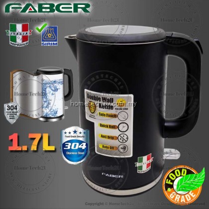 Faber FCK DW2200 Kettle 1.7L Stainless Steel Double Wall Conceal Heating Element(Sirim) Faber FCK DW2200 Kettle 1.7L Stainless Steel Double Wall Conceal Heating Element(Sirim)