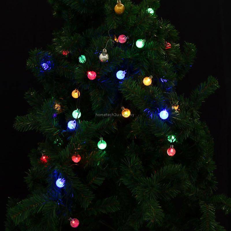 Lampu Raya Light 40LED Fairy String Lights Bubble Crystal Ball Lights ...