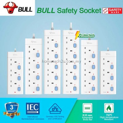 GONGNIU/Bull Sirim Approved Heavy Duty Surge Protector 3000w Trailing Socket Extension Extention Plug Adapter Soket Trailing 公牛插座 GONGNIU/Bull Sirim Approved Heavy Duty Surge Protector 3000w Trailing Socket Extension Extention Plug Adapter Soket Trailing 公牛插座