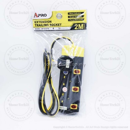 (Sirim)APRO Extension Plug Trailing Socket Wire Cable Soket Extention with Surge Protection (Sirim)APRO Extension Plug Trailing Socket Wire Cable Soket Extention with Surge Protection