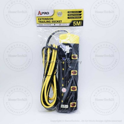 (Sirim)APRO Extension Plug Trailing Socket Wire Cable Soket Extention with Surge Protection (Sirim)APRO Extension Plug Trailing Socket Wire Cable Soket Extention with Surge Protection