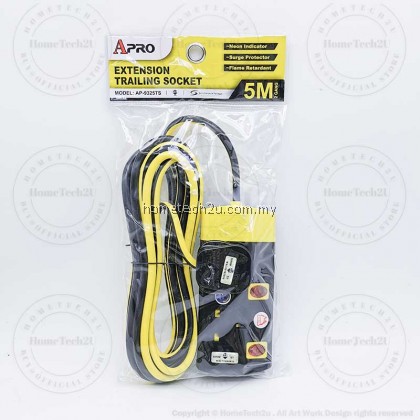 (Sirim)APRO Extension Plug Trailing Socket Wire Cable Soket Extention with Surge Protection (Sirim)APRO Extension Plug Trailing Socket Wire Cable Soket Extention with Surge Protection