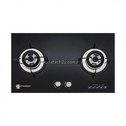 Faber Italia 4.8kW Tempered Glass Built-in Cooker Hob / Gas Stove FGH VITTO 2B/76BK