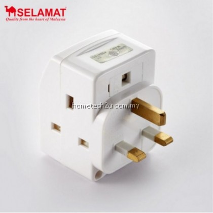 ORIGINAL SELAMAT 3 WAY Adaptor With Neon Switch (SIRIM) SA-32/2K-333L Best Quality Plug Kepala Tiga 3 Extension Socket ORIGINAL SELAMAT 3 WAY Adaptor With Neon Switch (SIRIM) SA-32/2K-333L Best Quality Plug Kepala Tiga 3 Extension Socket