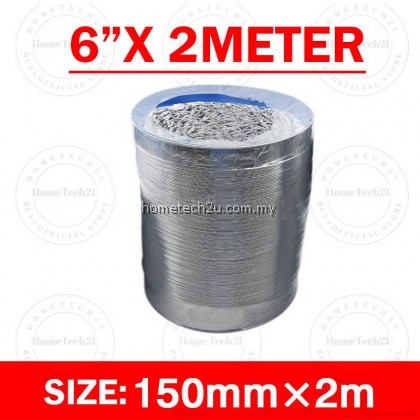 Aluminium Gas Cooker hood hob Pipe Exhaust Flexible Ducting Hose 6 Inch Saluran Paip Penyedut Asap Dapur Aluminium Gas Cooker hood hob Pipe Exhaust Flexible Ducting Hose 6 Inch Saluran Paip Penyedut Asap Dapur