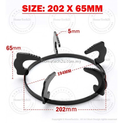 Gas Stove Stand Cooker hob Stand Wok Burner Stand Holder Kaki Dapur Gas Masak