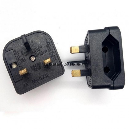 Euro EU 2 Pin To UK 3Pin Plug Adapter Power Socket Travel Charger Adapter Converter Wall Charger Converter