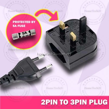 Euro EU 2 Pin To UK 3Pin Plug Adapter Power Socket Travel Charger Adapter Converter Wall Charger Converter