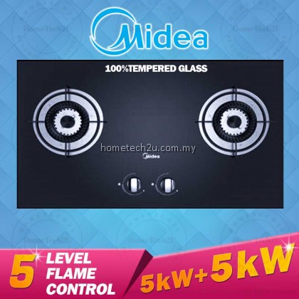 MIDEA Gas Cooker Tempered Glass Hob MGH-76Q60A built in with Safety Device 5kW+5kW Big Flame MIDEA Gas Cooker Tempered Glass Hob MGH-76Q60A built in with Safety Device 5kW+5kW Big Flame