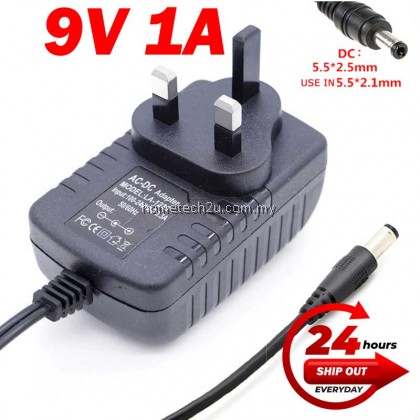 Malaysia 3 Pin AC to DC (5.5*2.5mm) 9V 1A Switching Power Supply Adapter DC Power Adaptor Malaysia 3 Pin AC to DC (5.5*2.5mm) 9V 1A Switching Power Supply Adapter DC Power Adaptor