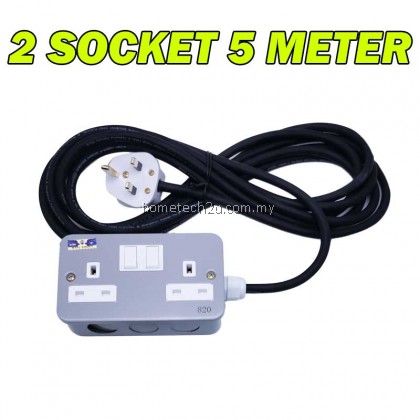 13amp/15amp Metal Clad Heavy Duty Portable Socket Extension Trailing Socket Metal Socket Extension Plug 5Meter 13amp/15amp Metal Clad Heavy Duty Portable Socket Extension Trailing Socket Metal Socket Extension Plug 5Meter