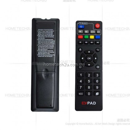 EVpad Remote Control for EVpad 3S / 3 / 3Max / 2S / Pro+ / Plus / EVBOX PLUS EV PAD EVpad Remote Control for EVpad 3S / 3 / 3Max / 2S / Pro+ / Plus / EVBOX PLUS EV PAD