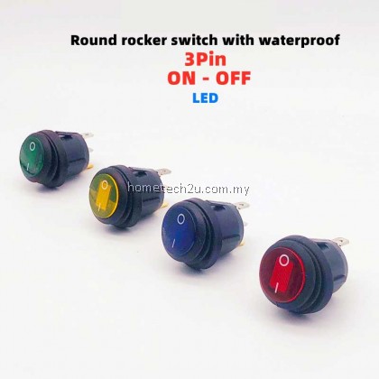 Mini Round Shape Waterproof Rocker Switch KCD1 ON/OFF 3Pin 6A 250VAC Electrical Equipment With Lighting Power Mini Round Shape Waterproof Rocker Switch KCD1 ON/OFF 3Pin 6A 250VAC Electrical Equipment With Lighting Power