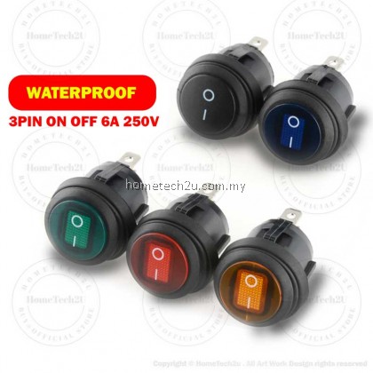 Mini Round Shape Waterproof Rocker Switch KCD1 ON/OFF 3Pin 6A 250VAC Electrical Equipment With Lighting Power Mini Round Shape Waterproof Rocker Switch KCD1 ON/OFF 3Pin 6A 250VAC Electrical Equipment With Lighting Power