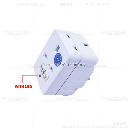 TRAC 13A 3 Way Adaptor with 2 USB Charger 2000mA USB plug three adapter adaptor Extension Socket Kepala Tiga (Sirim)