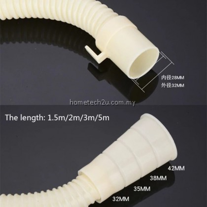 Universal Washing Machine Outlet Drain Hose Outlet Pipe paip mesim basuh 1M 1.5M 2M 3M 5M Universal Washing Machine Outlet Drain Hose Outlet Pipe paip mesim basuh 1M 1.5M 2M 3M 5M