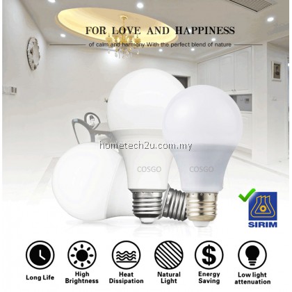 COSGO LED Bulb E27 with SIRIM Light Bulb 5W 10W 13W 15W 18W 6500K Daylight MENTOL LAMPU LED COSGO LED Bulb E27 with SIRIM Light Bulb 5W 10W 13W 15W 18W 6500K Daylight MENTOL LAMPU LED