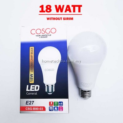 COSGO LED Bulb E27 with SIRIM Light Bulb 5W 10W 13W 15W 18W 6500K Daylight MENTOL LAMPU LED COSGO LED Bulb E27 with SIRIM Light Bulb 5W 10W 13W 15W 18W 6500K Daylight MENTOL LAMPU LED