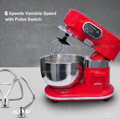Homelux Stand Mixer Heavy Duty 6.5L 2.5KG 1000W Professional Baking Mixer Cake Mixer Low Noise Sirim HSM-F612 揉面机 打蛋机 Homelux Stand Mixer Heavy Duty 6.5L 2.5KG 1000W Professional Baking Mixer Cake Mixer Low Noise Sirim HSM-F612 揉面机 打蛋机