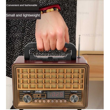 NNS Classic Radio FM NS-2075BT Retro Vintage Bluetooth AUX Radio Speaker Music Player Antique Radio NNS Classic Radio FM NS-2075BT Retro Vintage Bluetooth AUX Radio Speaker Music Player Antique Radio