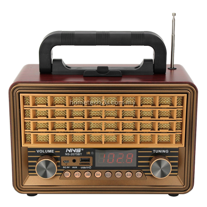 NNS Classic Radio FM NS-2075BT Retro Vintage Bluetooth AUX Radio Speaker Music Player Antique Radio NNS Classic Radio FM NS-2075BT Retro Vintage Bluetooth AUX Radio Speaker Music Player Antique Radio